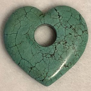 Green Colored Heart Shaped Stone